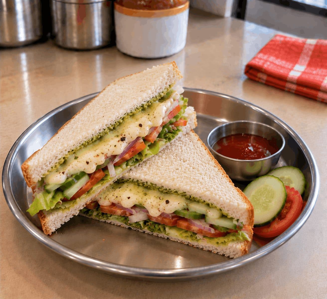 Veg & Cheese Sandwich