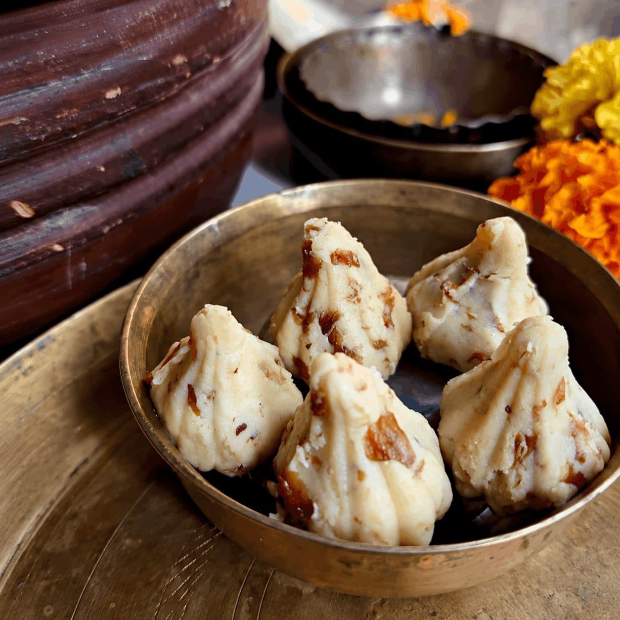 Gulkand Dryfruit Modak / गुलकंद ड्राईफ्रूट मोदक