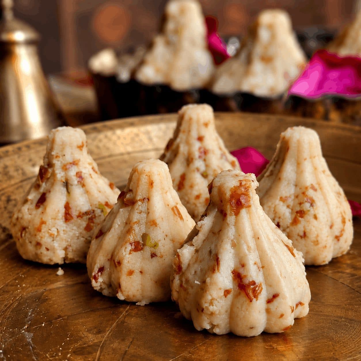Plain Gulkand Modak / प्लेन गुलकंद मोदक