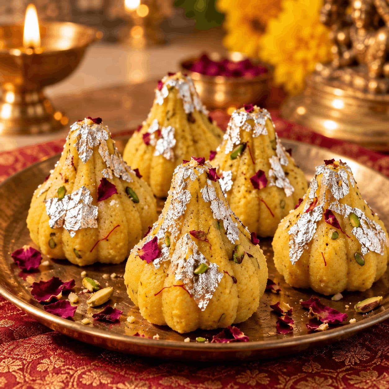 Kesar Pista Modak / केसर पिस्ता मोदक