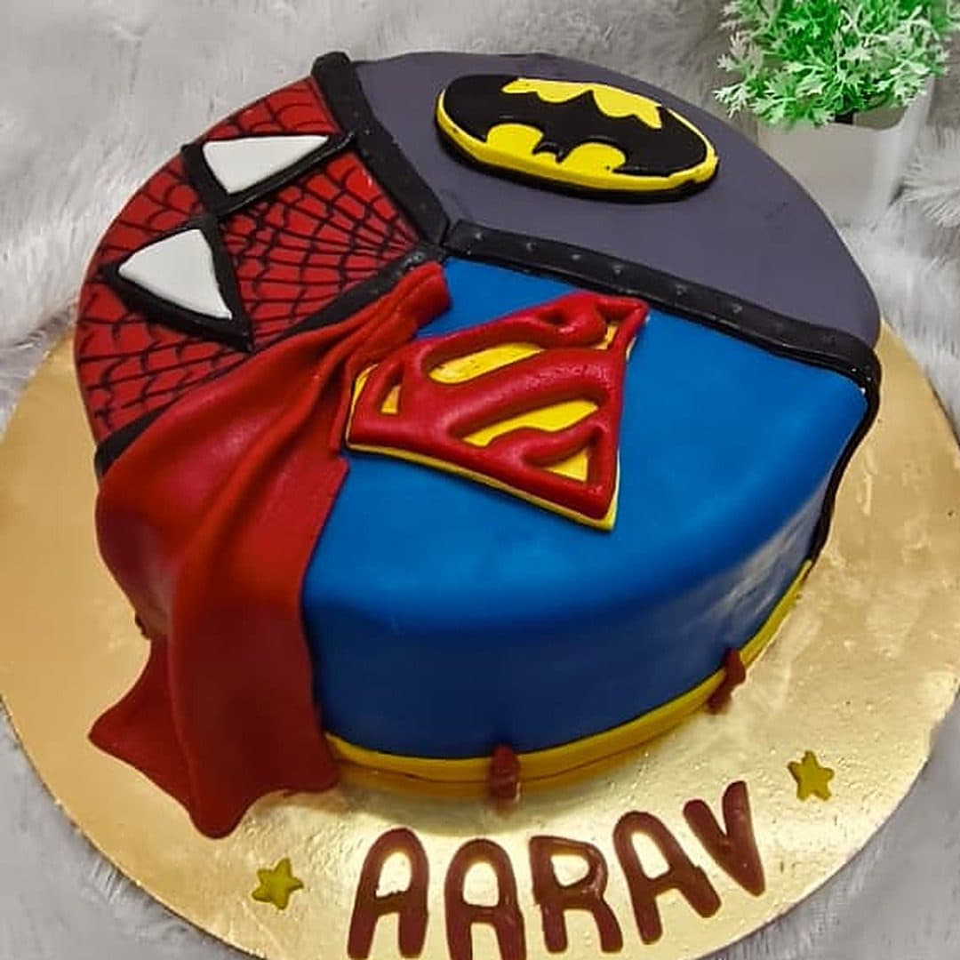 Superhero Theme Cake