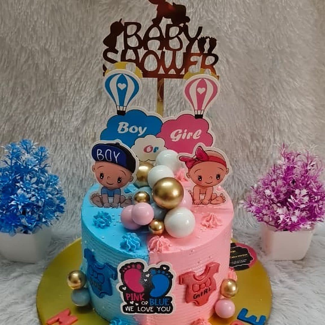 Gender Reveal Cake